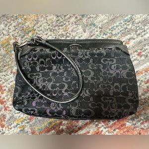 Black Coach wristlet